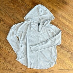 Wild Fable Waffle Textured Gray Knit Hoodie